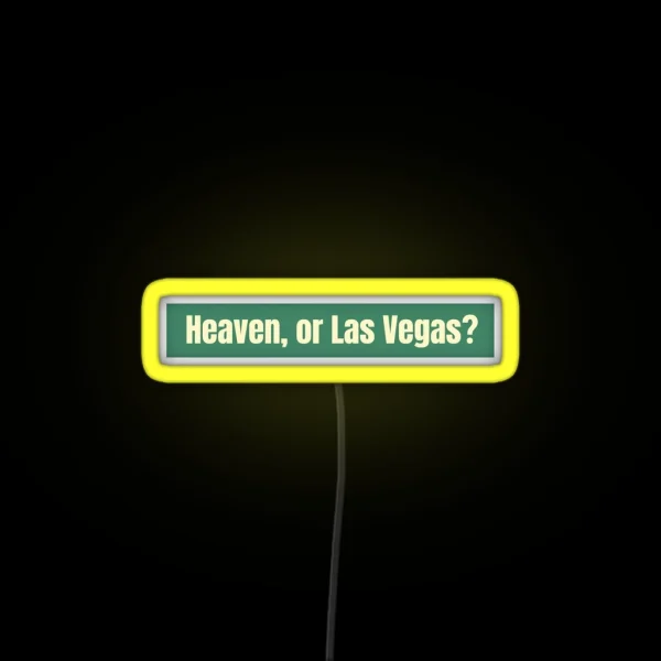 Heaven Or Las Vegas RGB Neon Sign