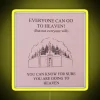 Vibrant Color Changing Heaven Sign with RGB Neon Light Effects