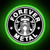 Vibrant heavy metal themed RGB neon sign for music lovers