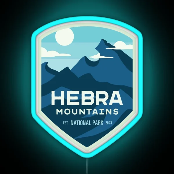 Hebra Mountains National Park RGB Neon Sign
