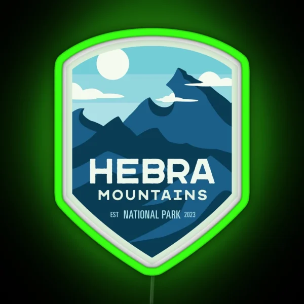 Hebra Mountains National Park RGB Neon Sign