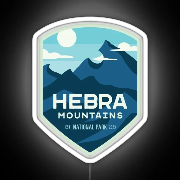 Hebra Mountains National Park RGB Neon Sign