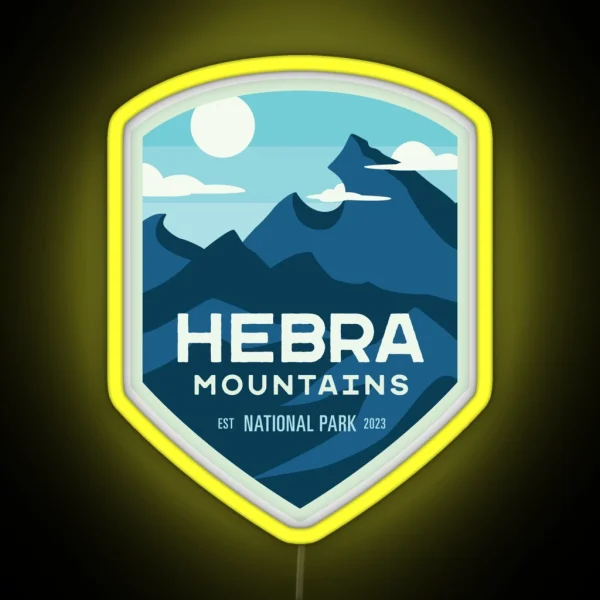 Hebra Mountains National Park RGB Neon Sign