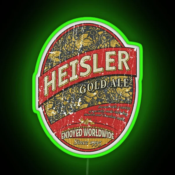 Heisler Gold Ale Beer 1995 RGB Neon Sign