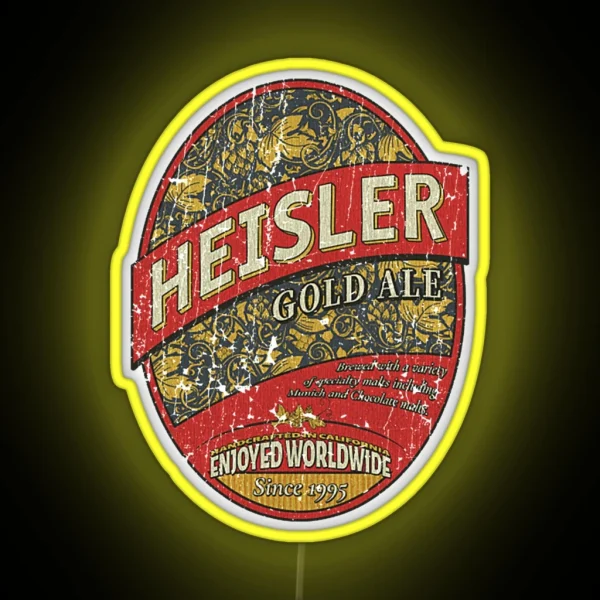 Heisler Gold Ale Beer 1995 RGB Neon Sign