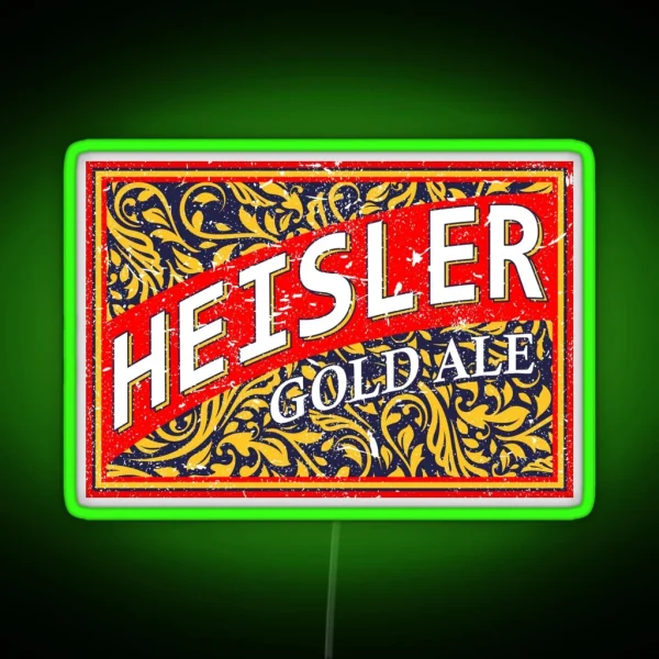 Heisler Gold Ale Fake Beer Hollywood RGB Neon Sign