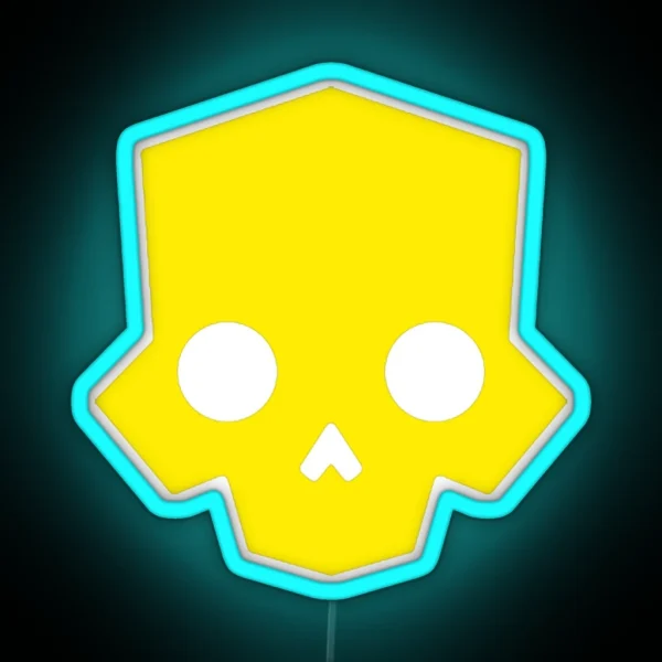 Helldivers 2 Inspired Skull Logo RGB Neon Sign