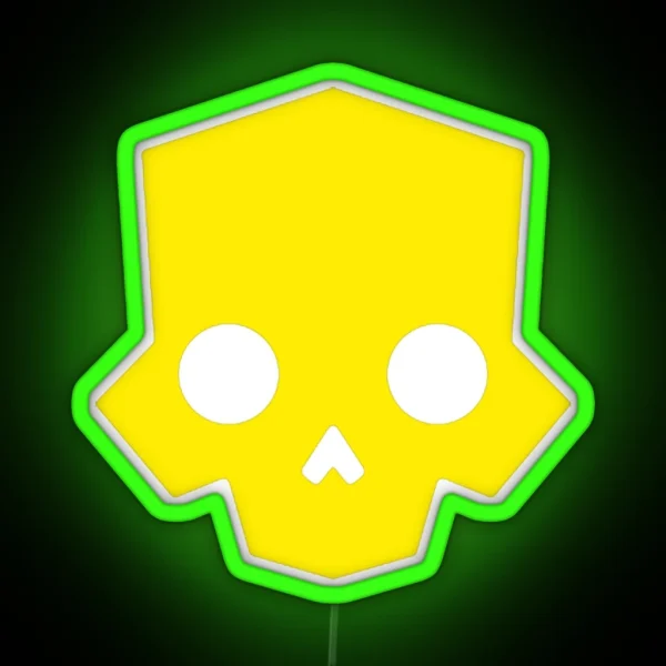 Helldivers 2 Inspired Skull Logo RGB Neon Sign
