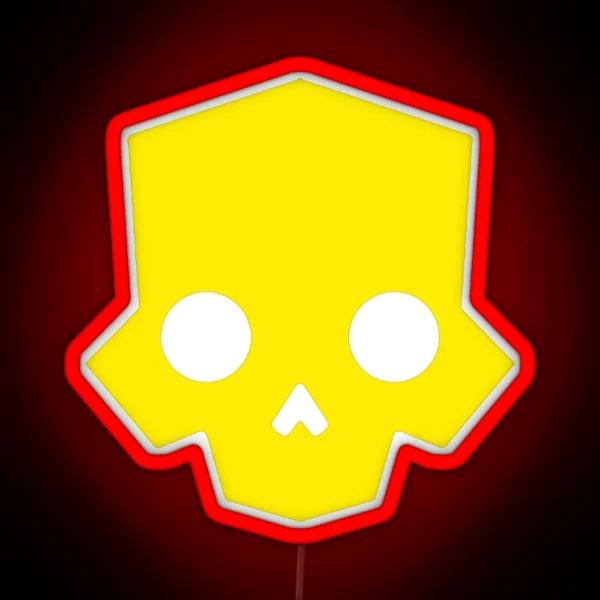 Helldivers 2 Inspired Skull Logo RGB Neon Sign