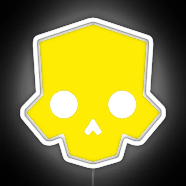 Helldivers 2 Inspired Skull Logo RGB Neon Sign