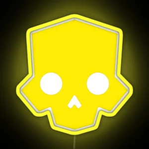 Helldivers 2 Inspired Skull Logo RGB Neon Sign