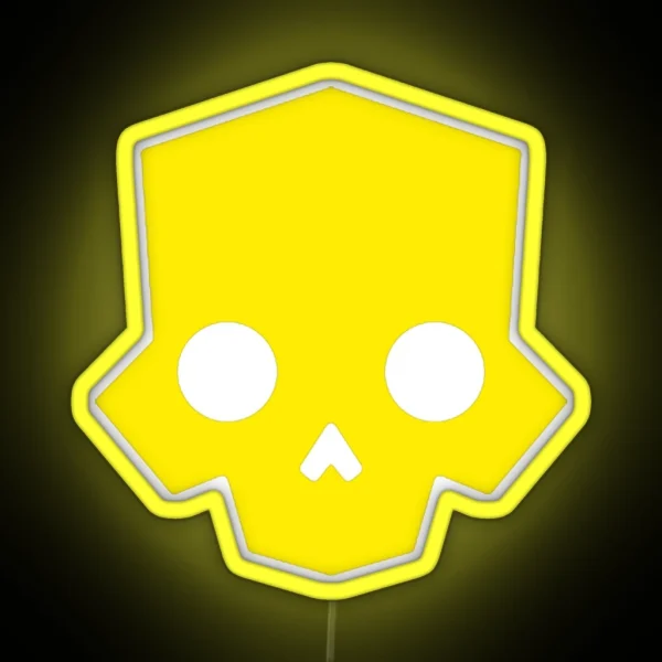 Helldivers 2 Inspired Skull Logo RGB Neon Sign