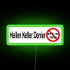 Vintage Hellen Keller Denier quotes modern glow in room decor