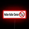 Hellen Keller's Deafness Debunked in Bold Neon Colorful Typography