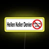 RGB Color-Changing Hellen Keller Denier Quote LED Sign for Home Decor