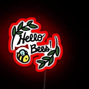 Hello Bees RGB Neon Sign