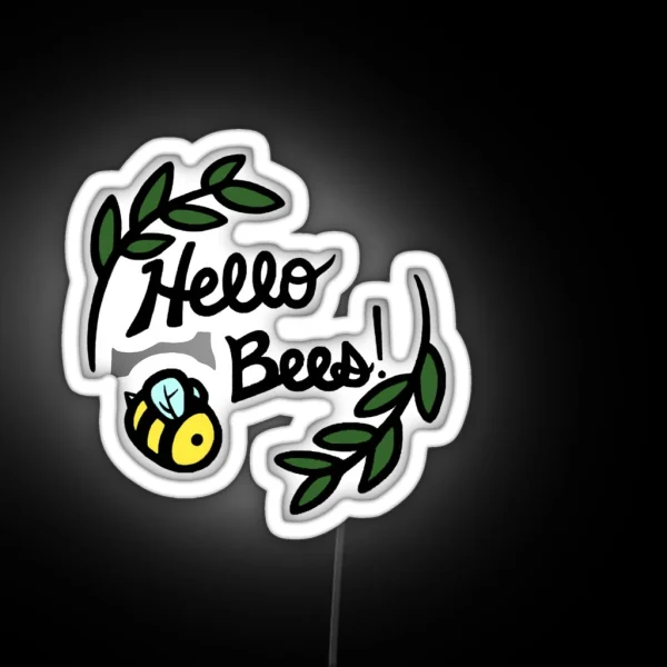 Hello Bees RGB Neon Sign