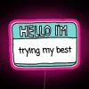 Vibrant RGB Neon LED Sign Display with Customizable Artwork Designs