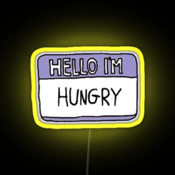 Hello Im Hungry RGB Neon Sign