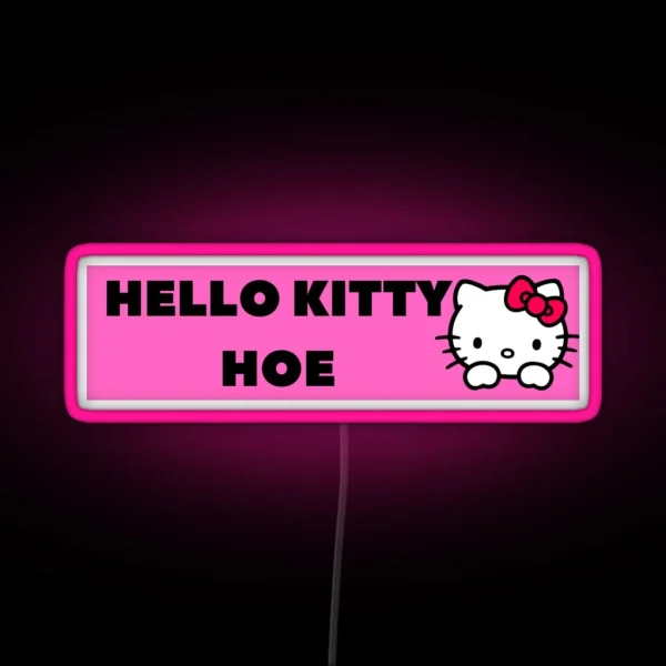 Hello Kitty Ho V2 RGB Neon Sign