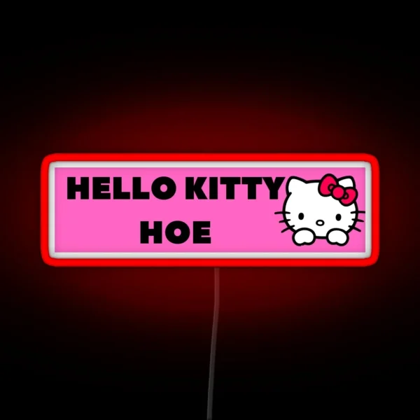 Hello Kitty Ho V2 RGB Neon Sign