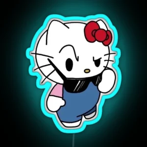 Hello Kitty Sus Reaction RGB Neon Sign