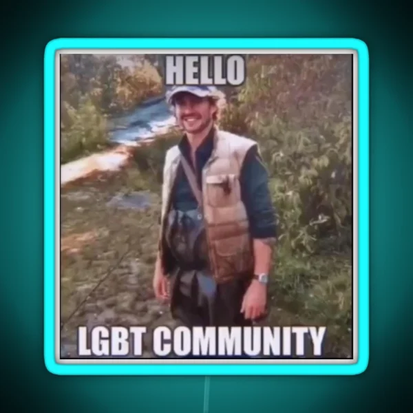 Hello Lgbt Community RGB Neon Sign