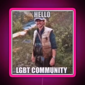 Hello Lgbt Community RGB Neon Sign