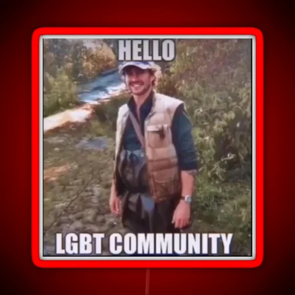 Hello Lgbt Community RGB Neon Sign
