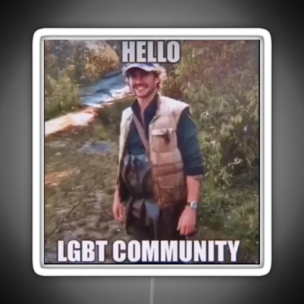 Hello Lgbt Community RGB Neon Sign