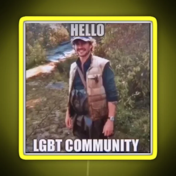 Hello Lgbt Community RGB Neon Sign