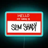 RGB Neon Sign with Slim Shady Name Artwork Decoration Statement Piece
