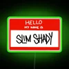 RGB Neon Sign with Slim Shady Quote Decorative Home Accent Lighting