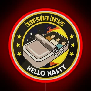 Hello Nasty The Beastie Rap Rock Sardine Boys RGB Neon Sign