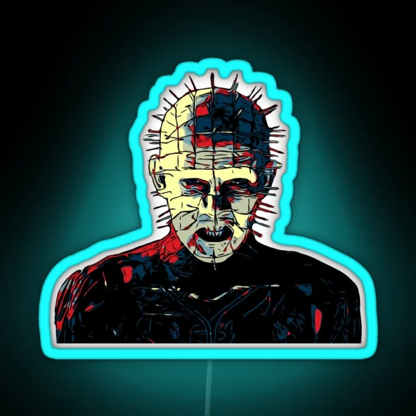 Hellraiser Pinhead RGB Neon Sign