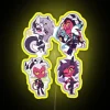 Customizable Helluva Boss led Sheets with vibrant RGB neon light options