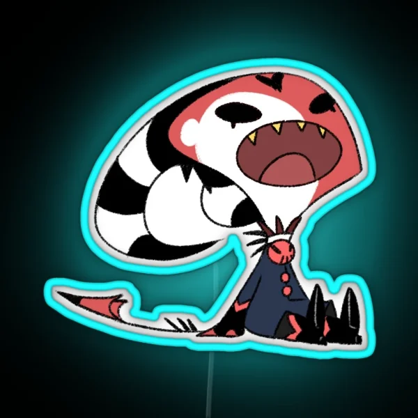 Helluva Boss Screaming Blitzo RGB Neon Sign