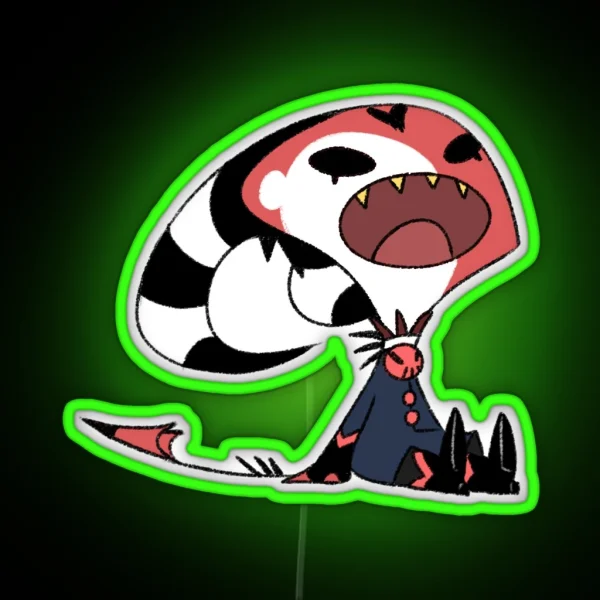 Helluva Boss Screaming Blitzo RGB Neon Sign