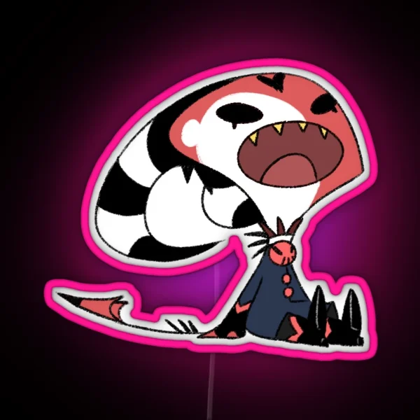 Helluva Boss Screaming Blitzo RGB Neon Sign