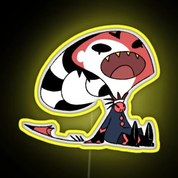 Helluva Boss Screaming Blitzo RGB Neon Sign