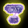 Retro Arcade Inspired Helluva Boss Characters Stolas and Octavia Sign Display