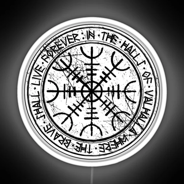 Helm Of Awe Icelandic Protection Stave RGB Neon Sign