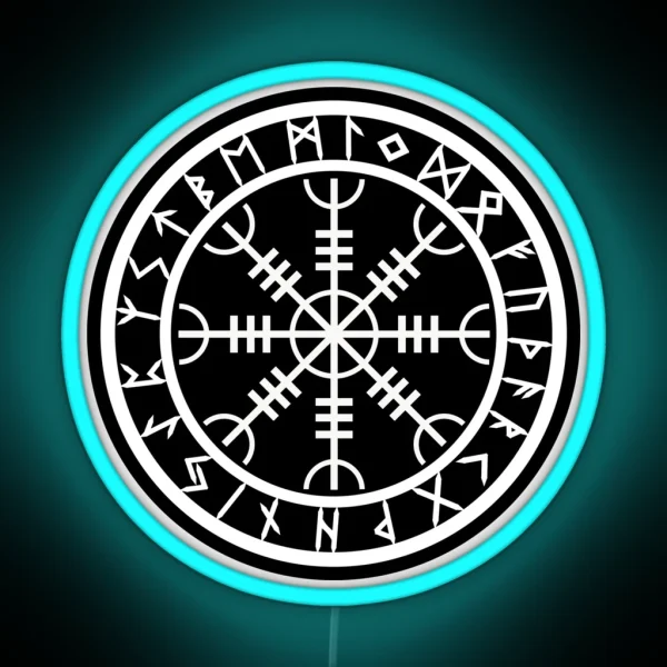 Helm Of Awe Rune Circle Variant II RGB Neon Sign