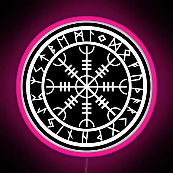 Helm Of Awe Rune Circle Variant II RGB Neon Sign