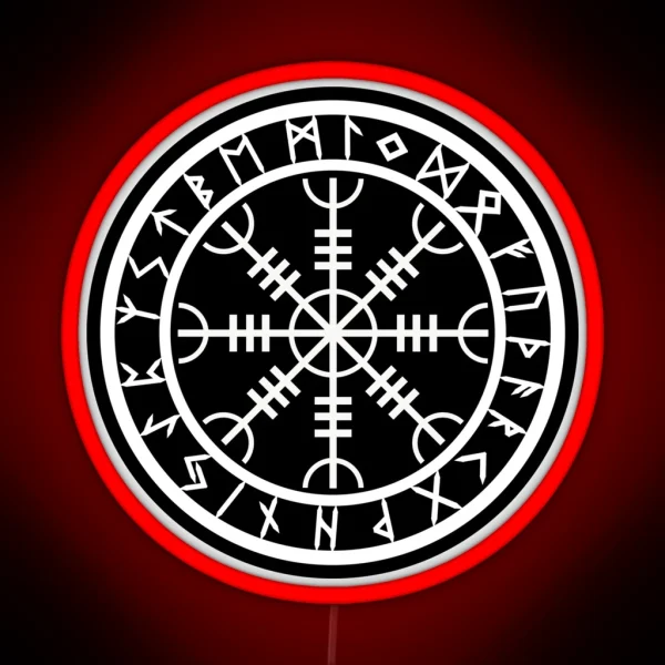 Helm Of Awe Rune Circle Variant II RGB Neon Sign