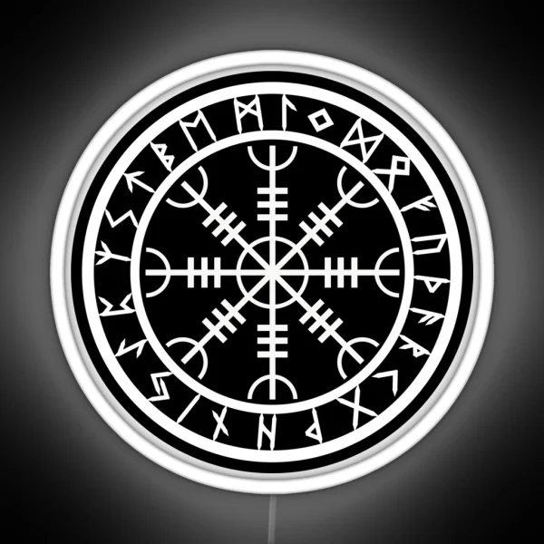 Helm Of Awe Rune Circle Variant II RGB Neon Sign