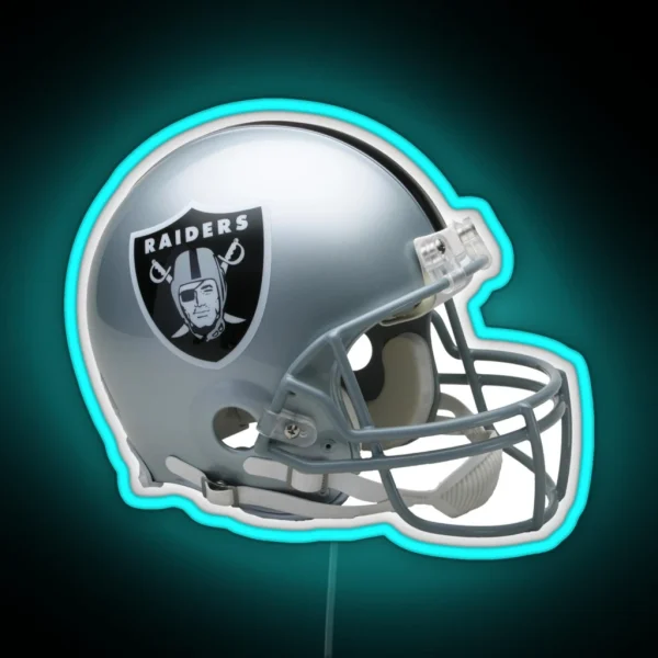 Helmet Raiders Icon RGB Neon Sign
