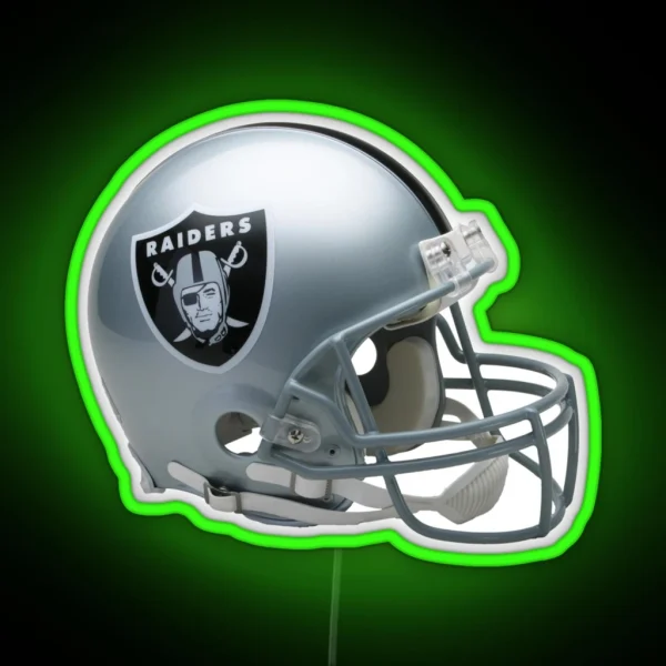 Helmet Raiders Icon RGB Neon Sign