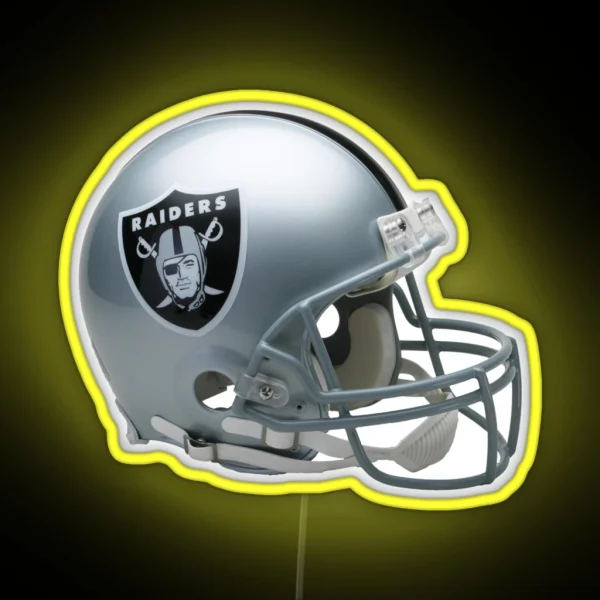 Helmet Raiders Icon RGB Neon Sign