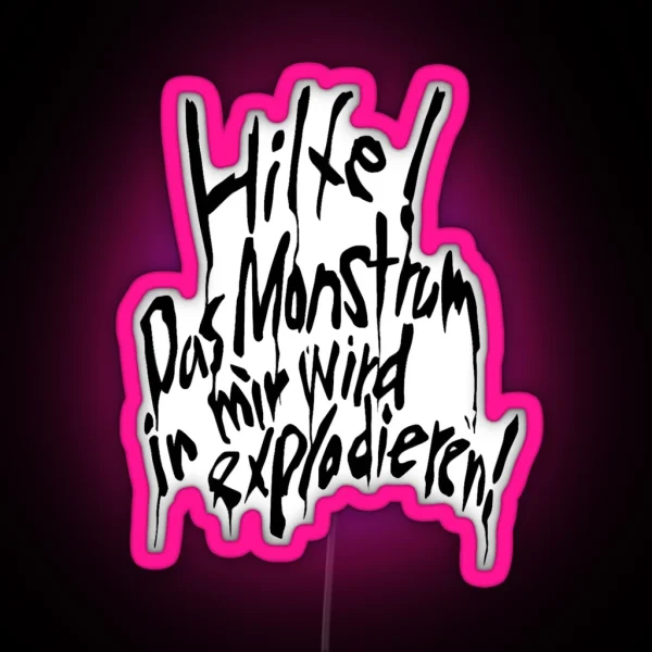 Help The Monster Inside Me RGB Neon Sign